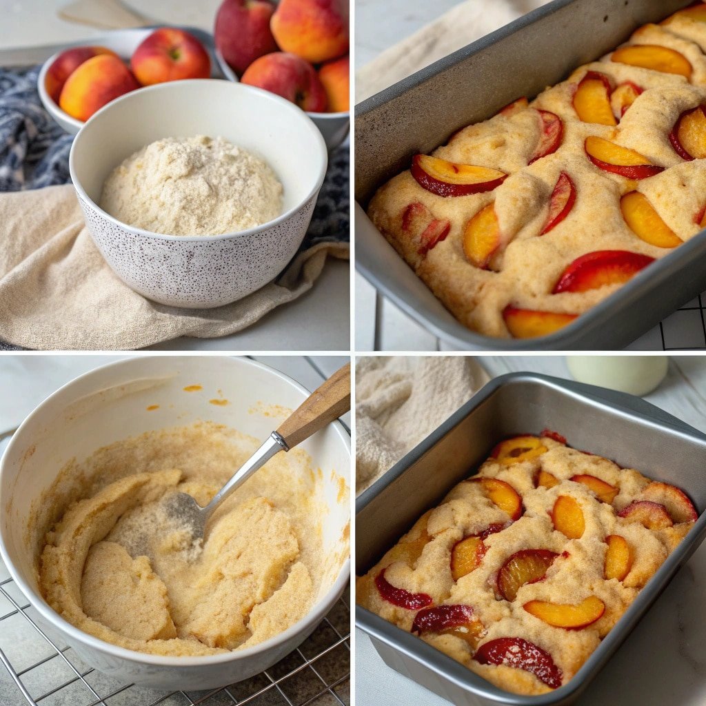 Baked cobbler in oven with golden crust