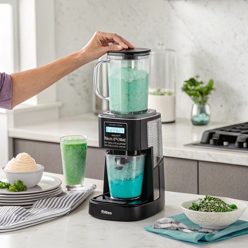 Ingredients for Blueberry Maple Matcha Creami recipe