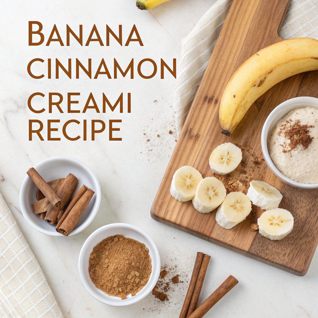 Banana Cinnamon Ninja Creami recipe card