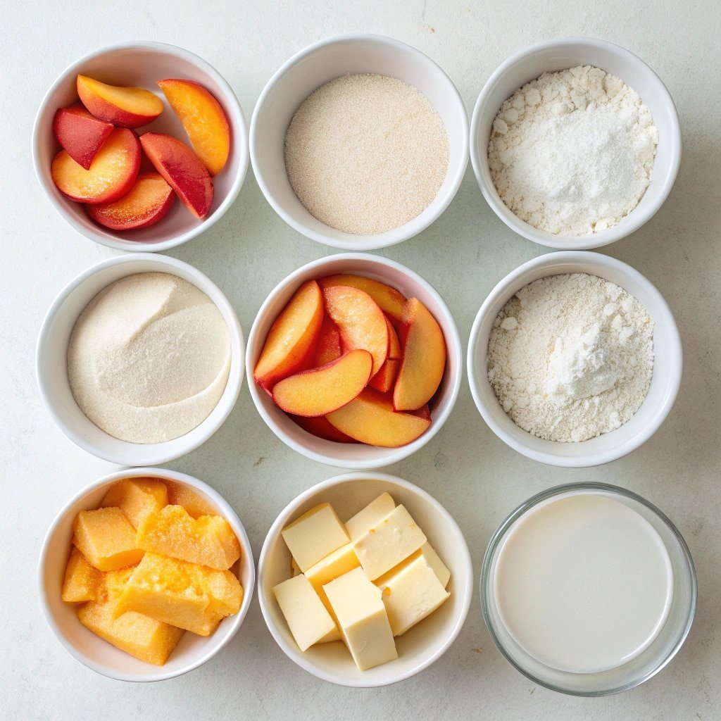 peach cobbler ingredients single serve