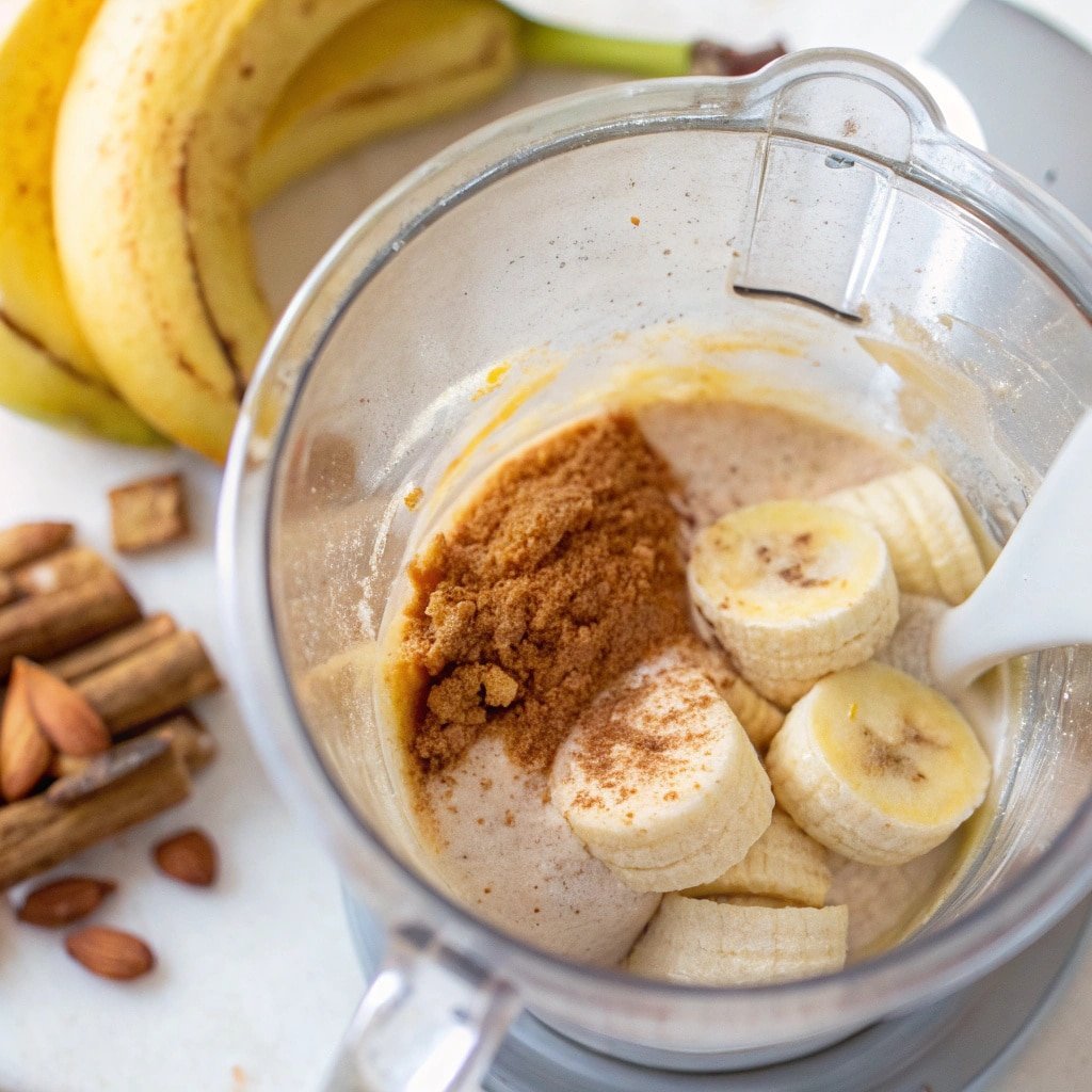 Blending base for banana cinnamon creami