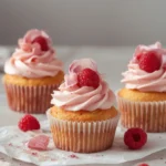 Raspberry Rose Cupcakes