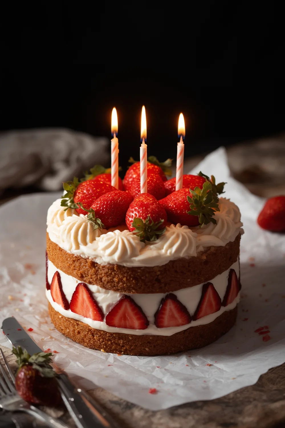 Creative Strawberry Birthday Cake Inspirations