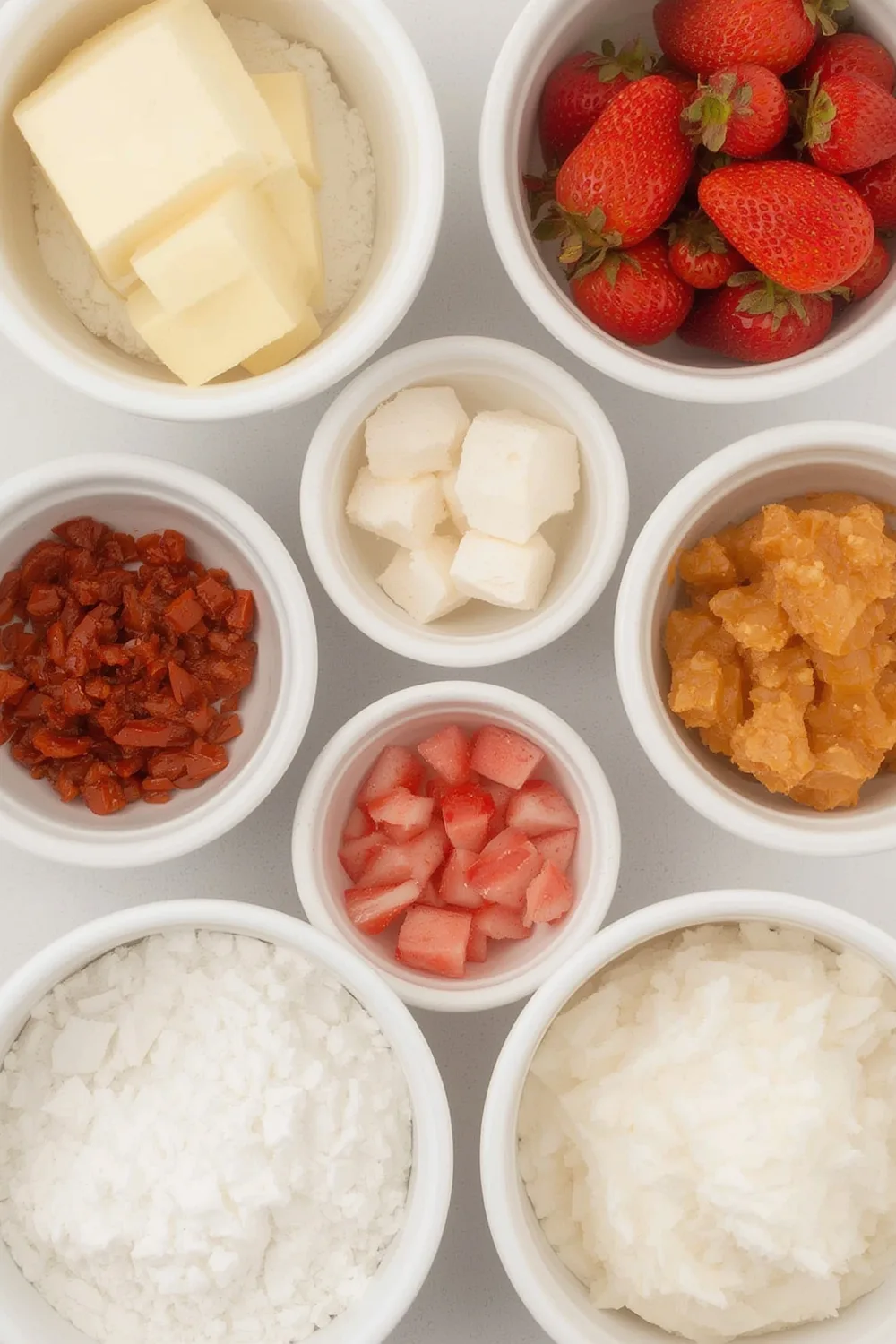 Strawberries & Cream Mini Cakes
