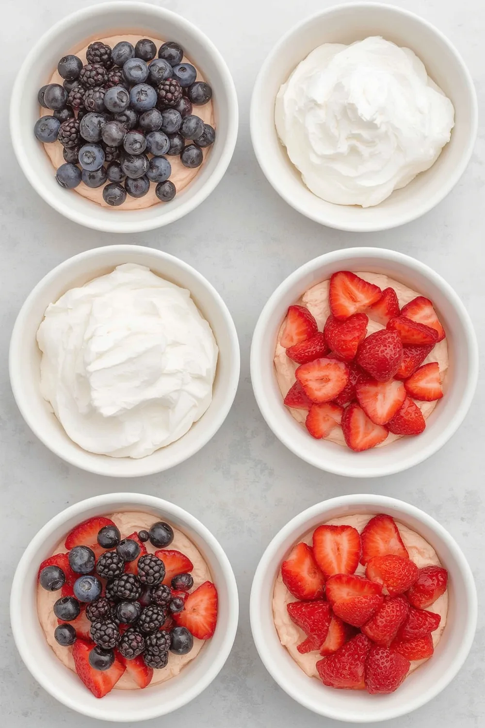 Strawberry Icebox Cake – Whipped cream and berries layered with vanilla wafers.
