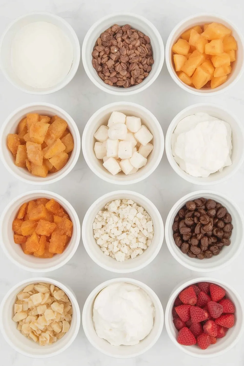 Peach Yogurt Freezer Bars – Frozen bars made with Greek yogurt and fruit.