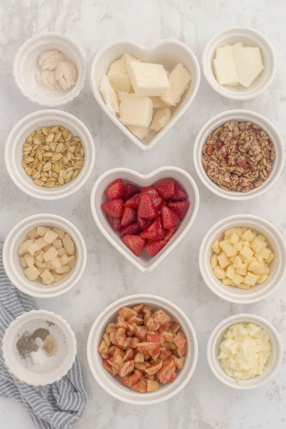 Mini Heart Strawberry Galettes