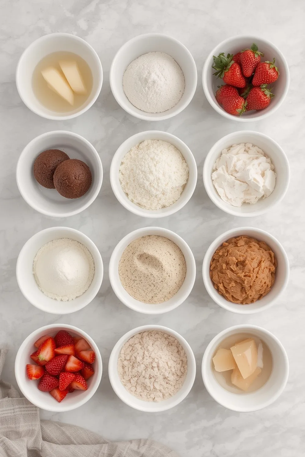 Minimalist Aesthetic Strawberry Sheet Cake