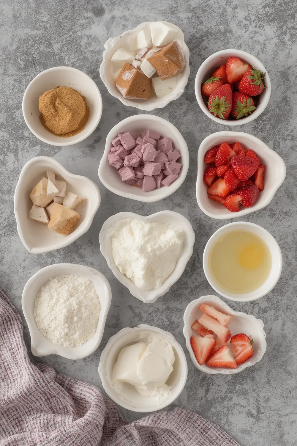 Whipped Strawberry Vintage Heart Cake