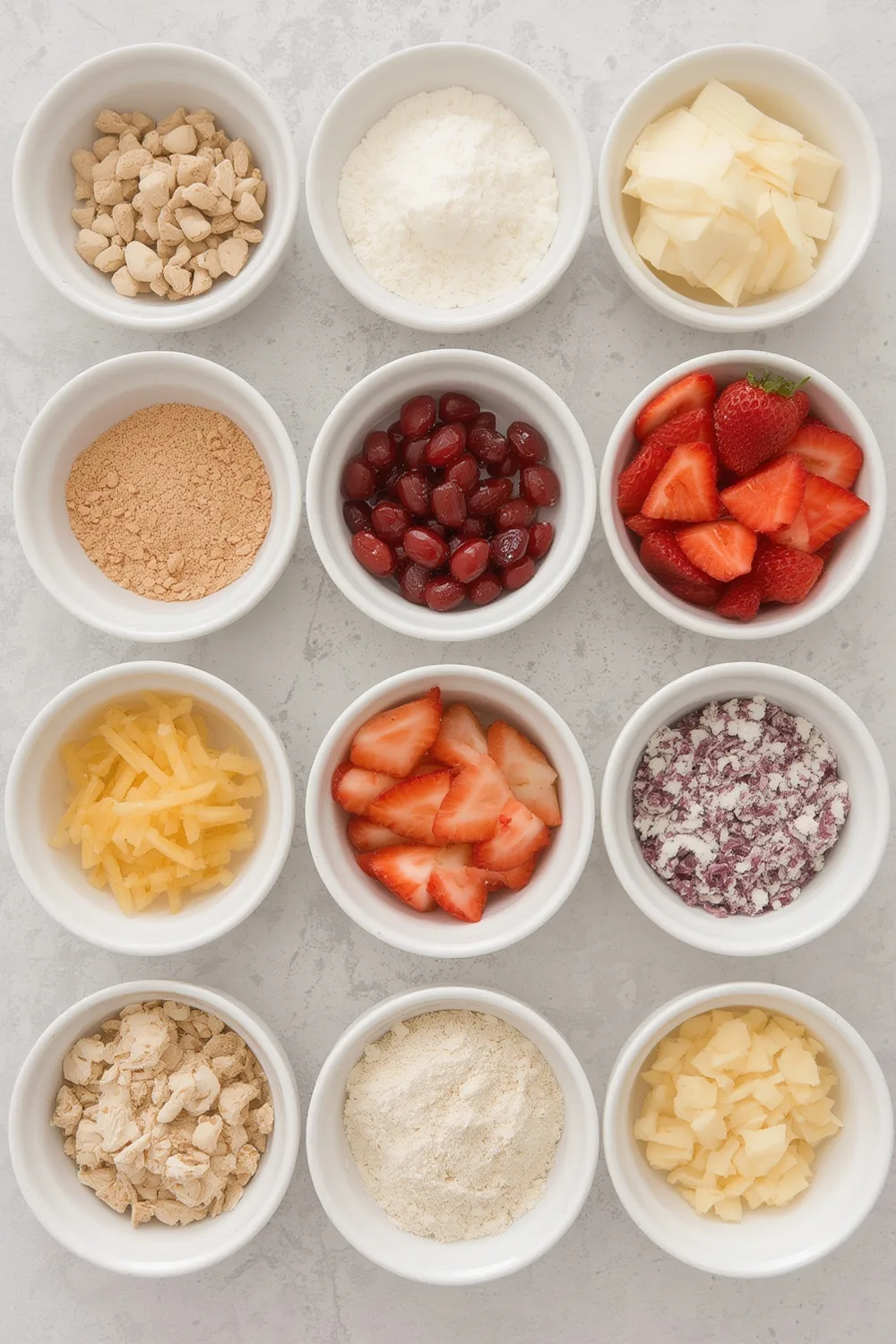 Strawberry Pressed-Flower Aesthetic Cake
