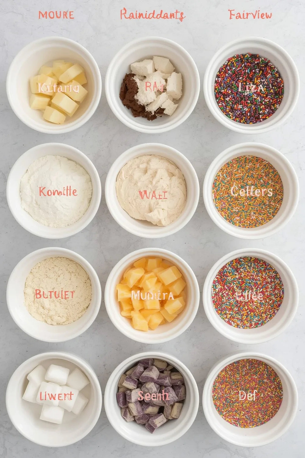 Rainbow Sprinkle Cake Batter Bites