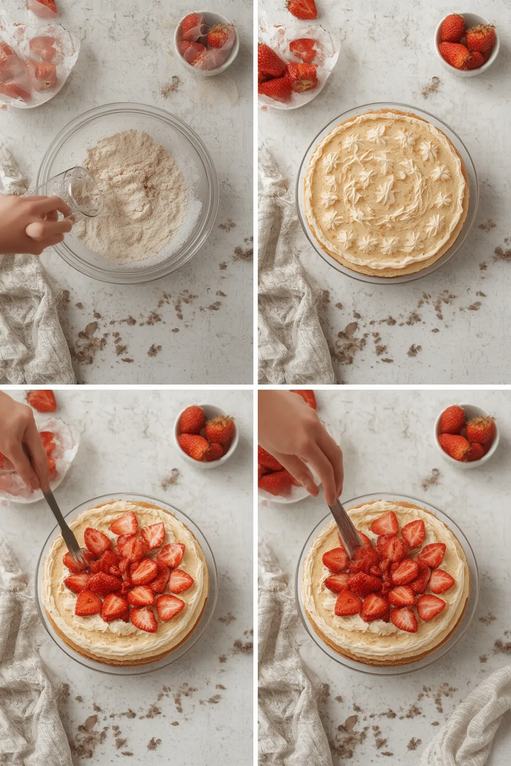 Traditional Strawberry Shortcake Layer Cake
