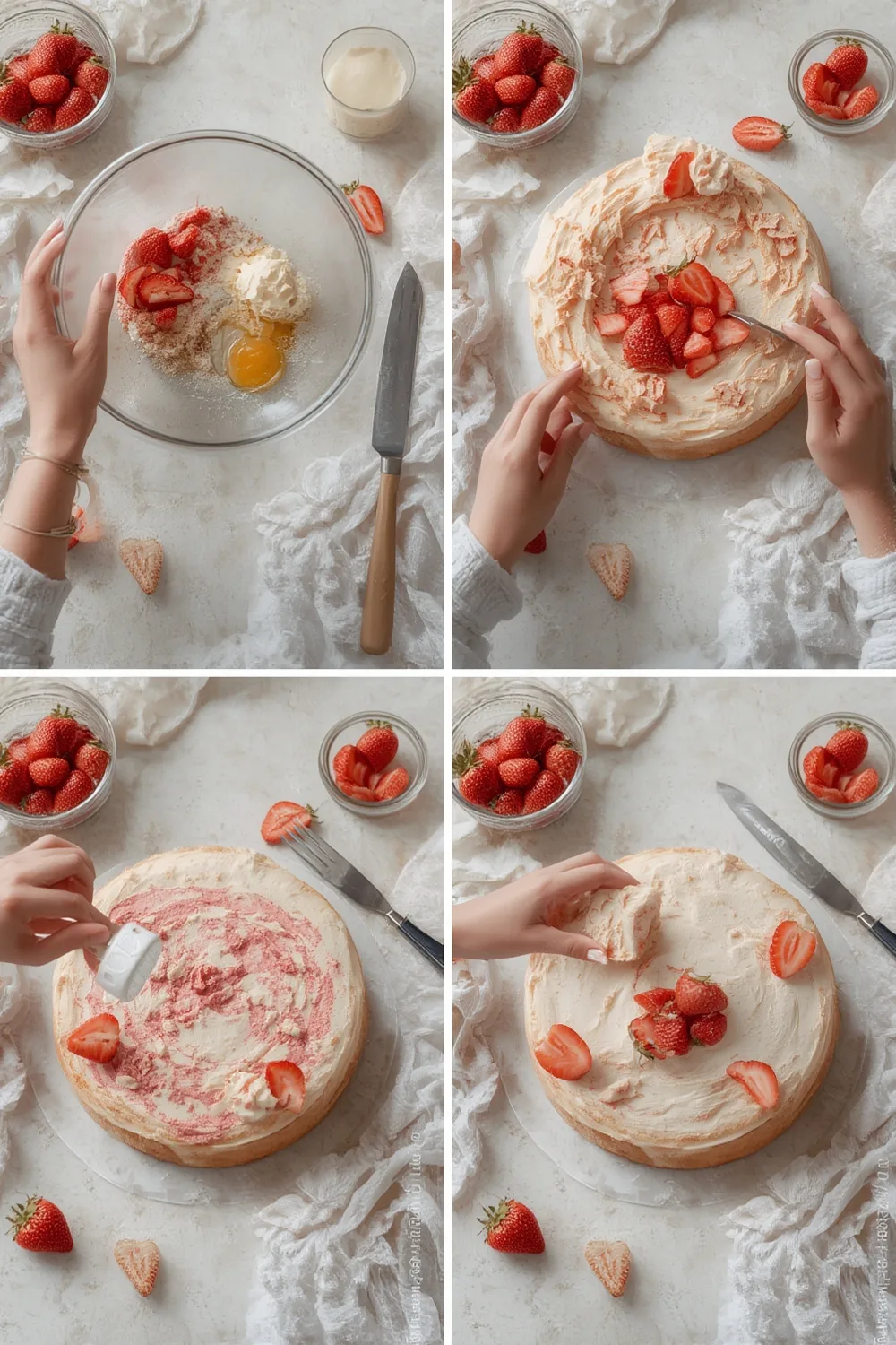 Sponge Cake Strawberry Shortcake