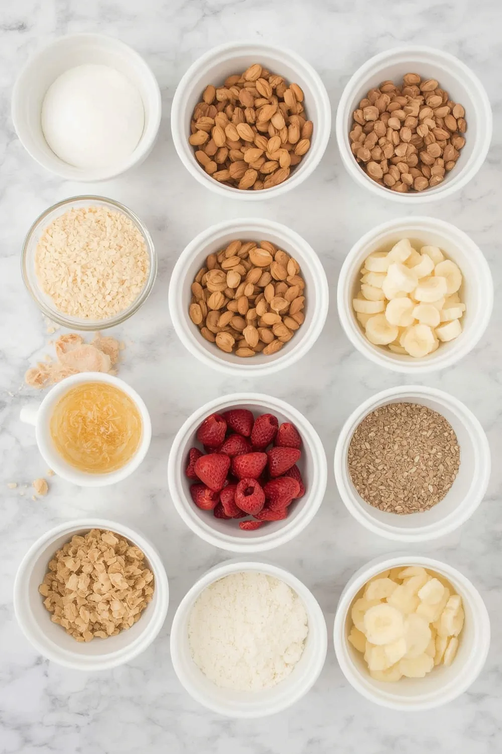 Strawberry Banana Split Icebox Cake